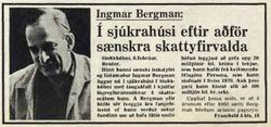 Skattaml Ingmar Bergmann 1976