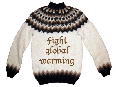 Fight global warming wool sweater