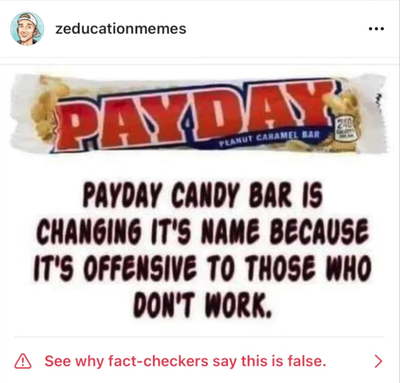 Payday Candy Fact Check